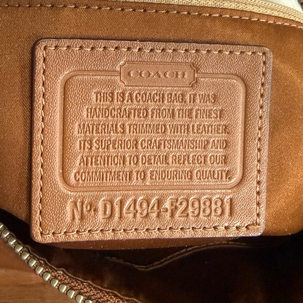 Authentic Coach Charlie Tan Leather Shoulder Bag! COA Included! - Picture 11 of 15